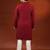Maroon chikankari kurta pajama