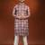 Maroon tie dye kurta pajama