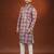 Maroon tie dye kurta pajama