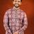 Maroon tie dye kurta pajama