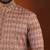 Printed maroon cotton kurta pajama set