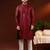 Maroon embroidery kurta pajama