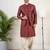 Maroon layered kurta pajama
