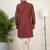 Maroon layered kurta pajama