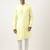 Lemon yellow asymmetrical  cotton kurta pajama