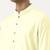 Lemon yellow asymmetrical  cotton kurta pajama