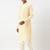 Lemon side open layered kurta pajama