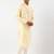 Lemon side open layered kurta pajama
