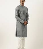 Grey cotton kurta pajama