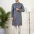 Grey embroidered kurta pajama