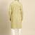 Greenish beige twill weave cotton kurta  set
