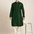 Bottle green embroidered kurta pajama