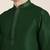 Bottle green embroidered kurta pajama