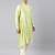 Parrot green drape kurta