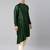 Bottle green drape kurta pajama