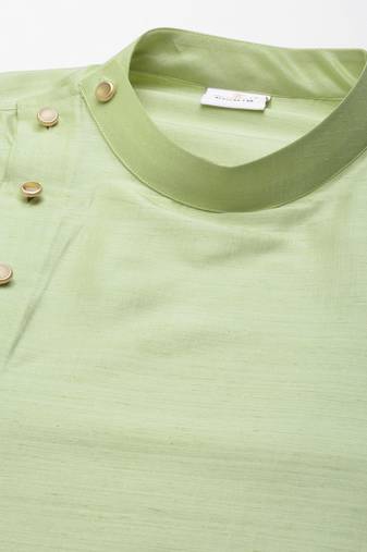 Pistachio green drape kurta