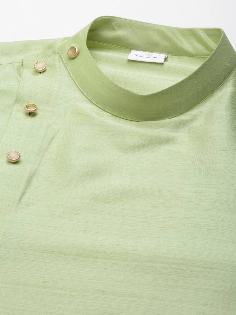 Pistachio green drape kurta