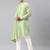 Pistachio green drape kurta