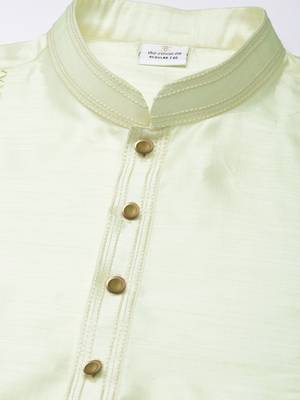 Light green embroidered kurta pajama 2