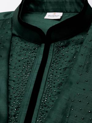 Green ombre layered kurta pajama 2