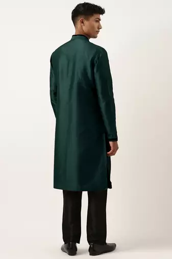 Green ombre layered kurta pajama