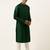 Green embroidery angrakha kurta pajama