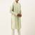Light green embroidery angrakha kurta pajama