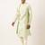 Mint green embroidery angrakha kurta pajama