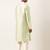 Mint green embroidery angrakha kurta pajama