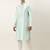 Aqua Blue silk embroidered kurta pajama
