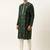 Green silk gota embroidered kurta pajama