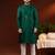 Olive green embroidery kurta pajama