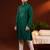 Olive green embroidery kurta pajama