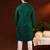 Olive green embroidery kurta pajama