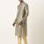 Printed gold cotton kurta pajama