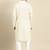 Cream twill weave cotton kurta  set