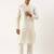 Cream embroidered kurta pajama