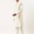 Cream embroidered kurta pajama
