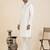 Cream embroidered kurta pajama
