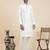 Cream embroidered kurta pajama