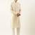 Cream cotton pintux kurta pajama
