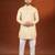 Cream sanganeri print kurta pajama