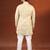 Cream sanganeri print kurta pajama
