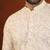 Cream embroidered kurta pajama