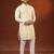 Cream embroidered kurta pajama