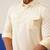 Cream pure cotton pathani with salwar set