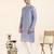 Blueish grey embroidered kurta pajama