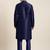 Navy blue embroidered kurta pajama