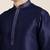 Navy blue embroidered kurta pajama