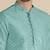 Light blue silk mirror embroidered kurta pajama